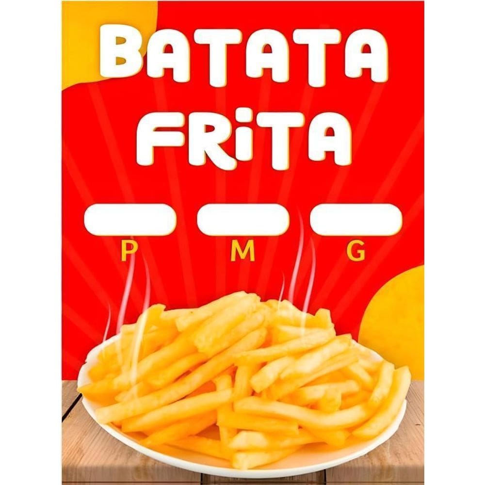 Banner Arte Pronta - Batata Frita
