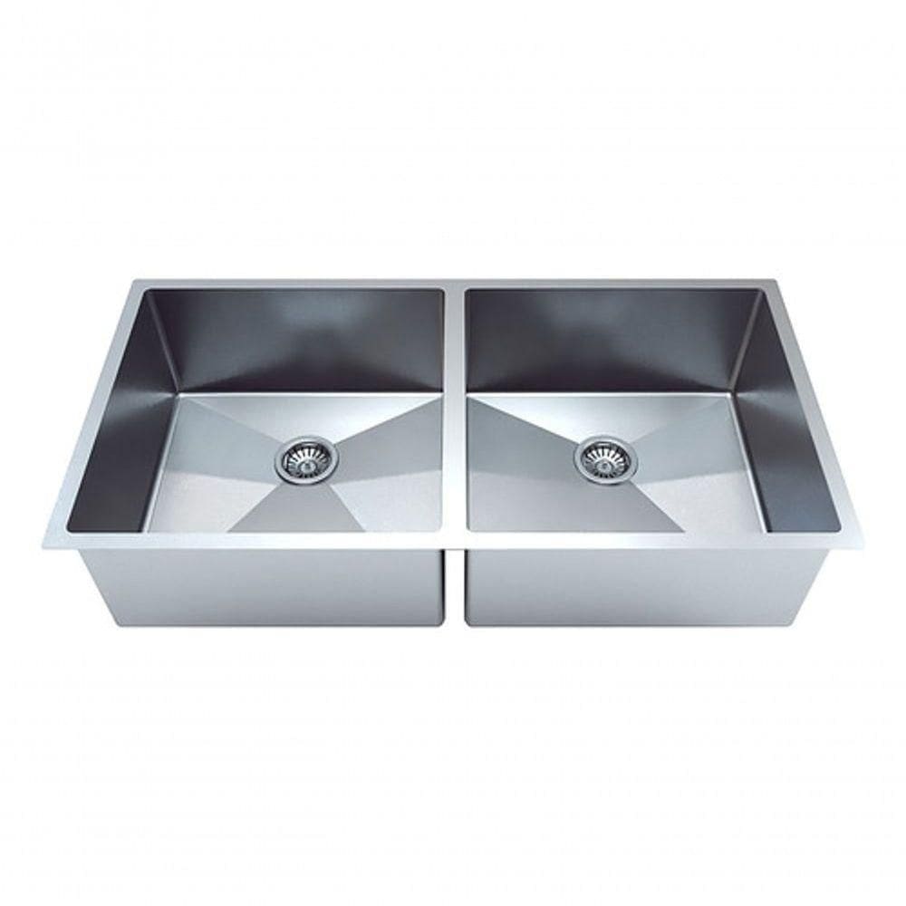 Cuba Dupla Quadrada Inox Cozinha Gourmet Lixeira Inox