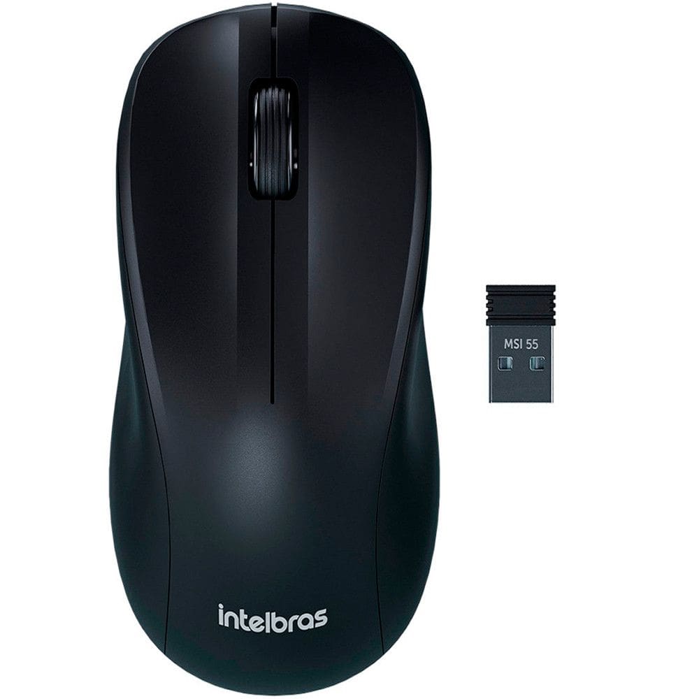 Mouse Sem Fio MSI55 1600DPI Optico Ambidestro Intelbras