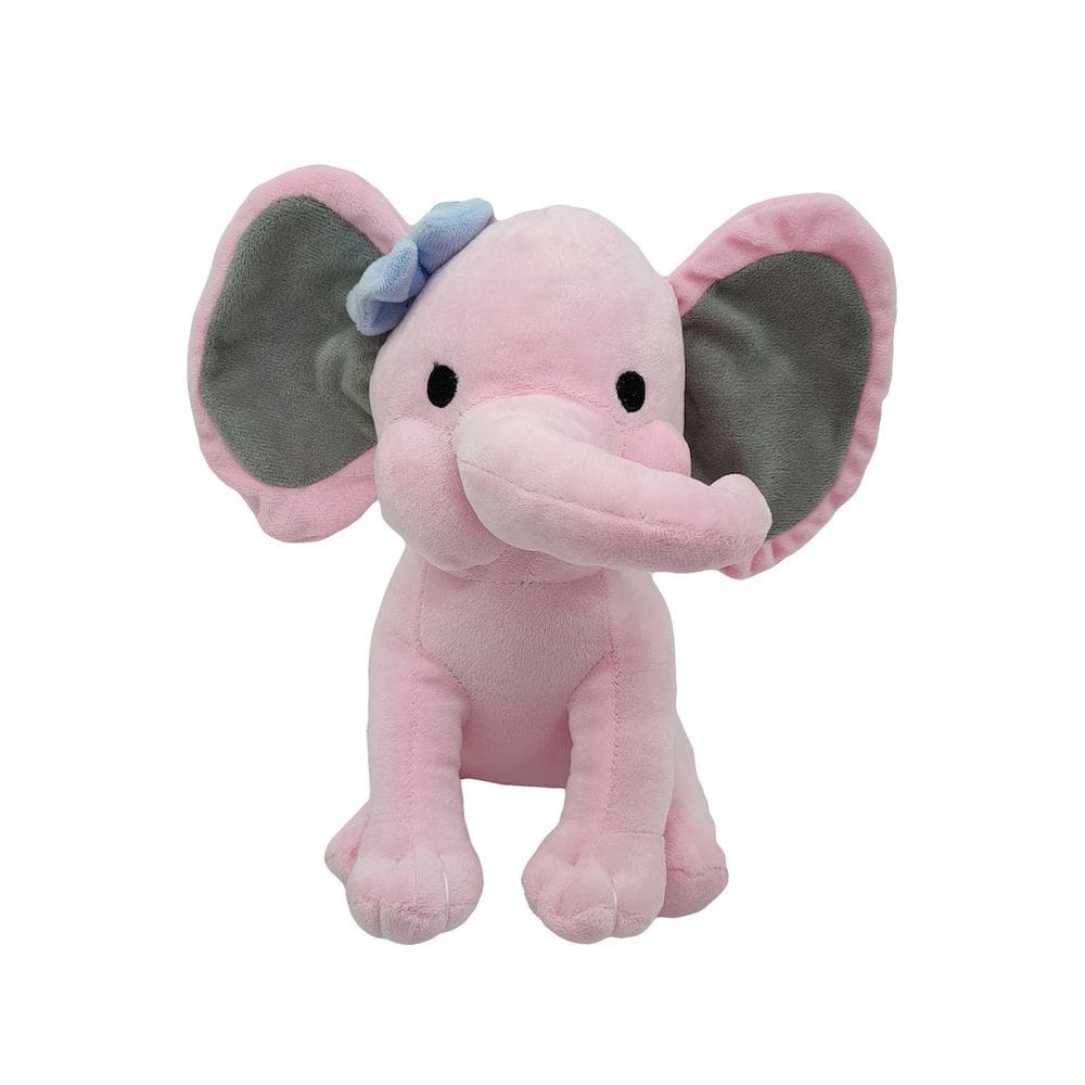 Brinquedo de pelúcia, desenho animado, elefante rosa, 25 cm em algodão e pelúcia