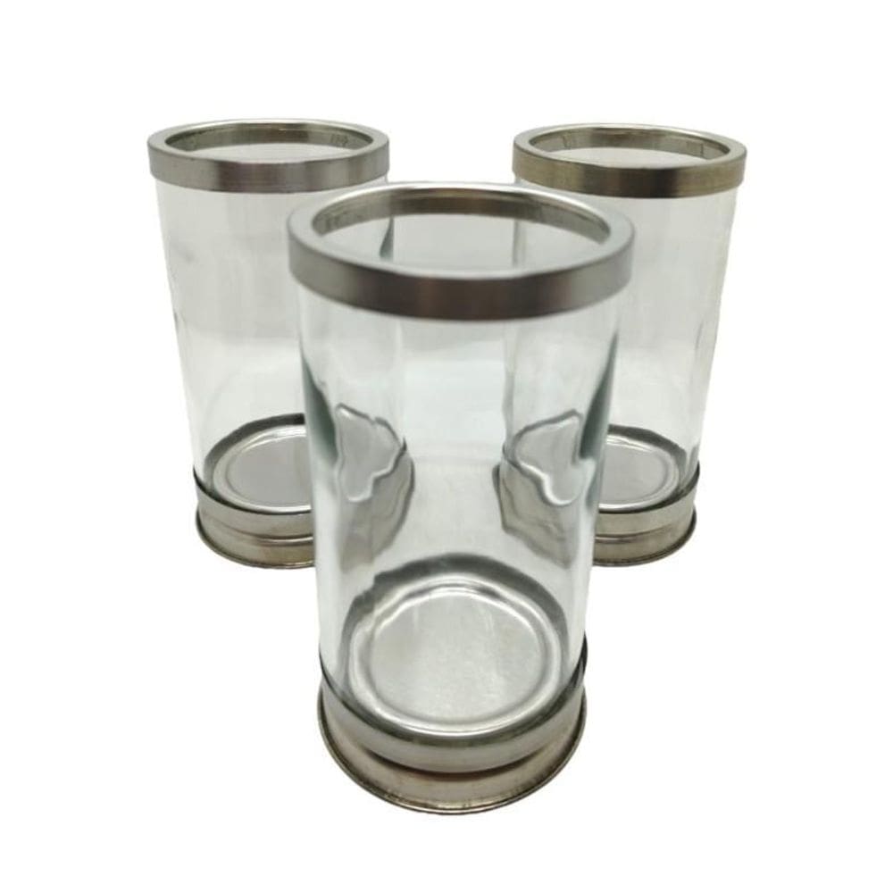 Kit Com 3 Suportes De Velas 7 Dias 18Cm + Presente