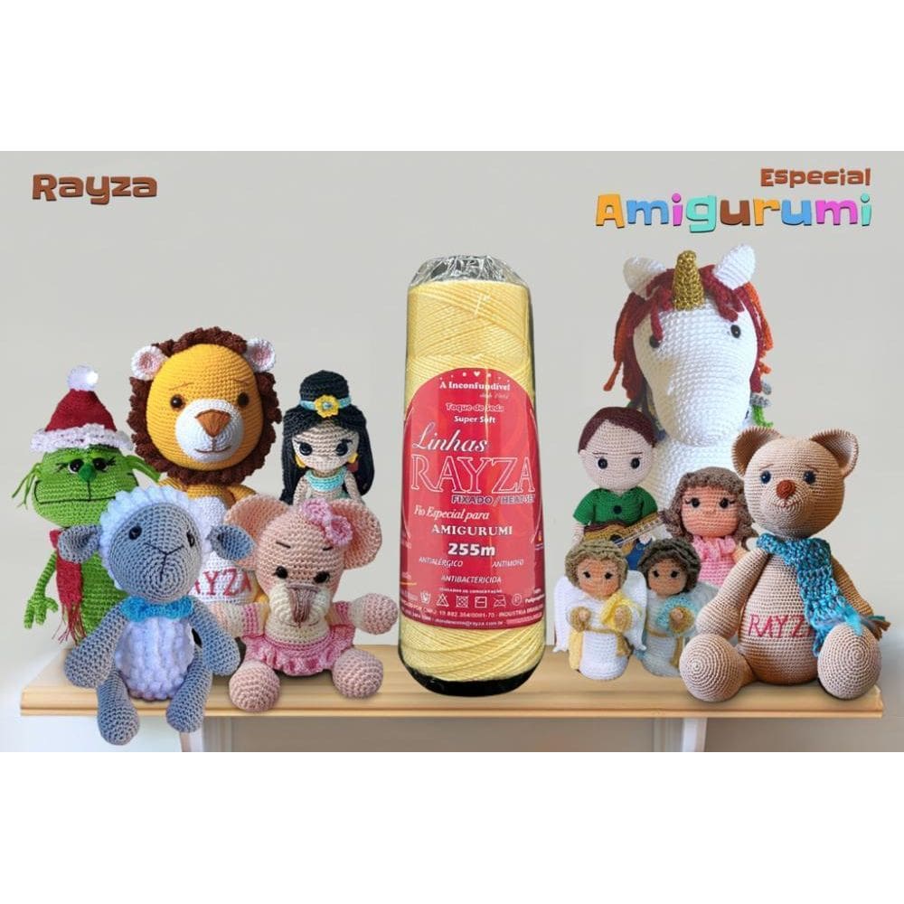 Linha Rayza Ideal Para Crochê E Amigurumi - Cor 003 Creme