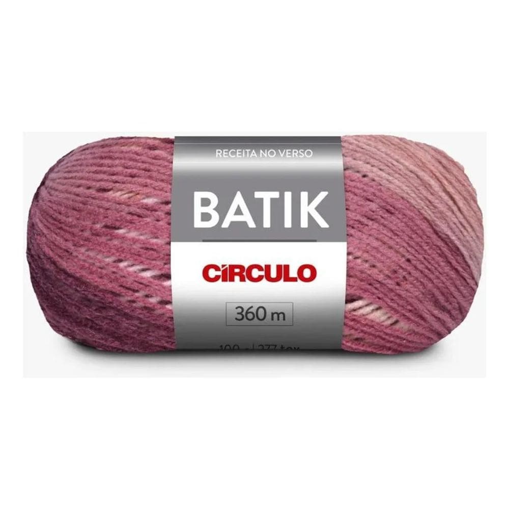 2X Círculo Lã Batik 9505 Ameixa