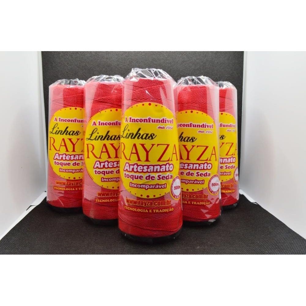 Linhas Rayza Artesanato Grossa - Cor 056-Vermelho Passion