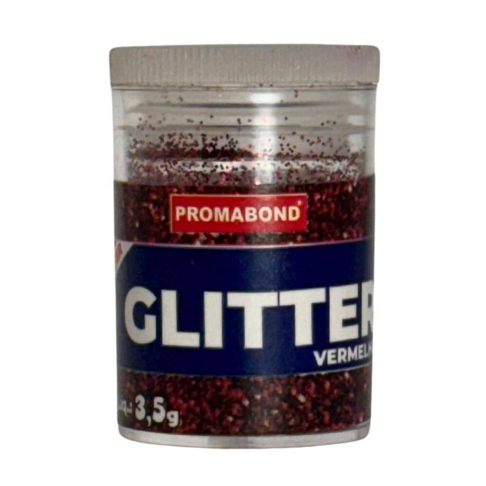 Glitter Vermelho 3,5G Poliéster