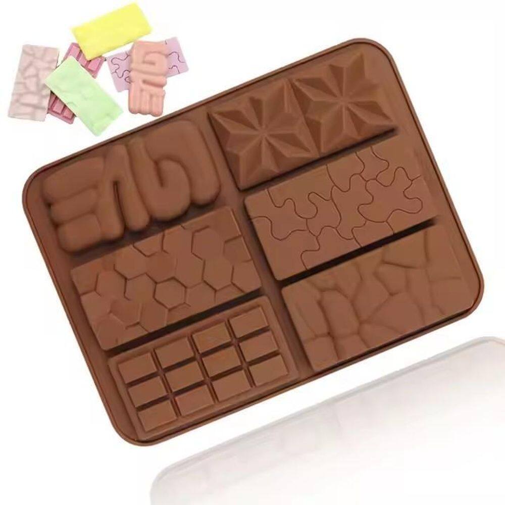 Forma Molde Silicone Barra Tablete Chocolate Confeitaria