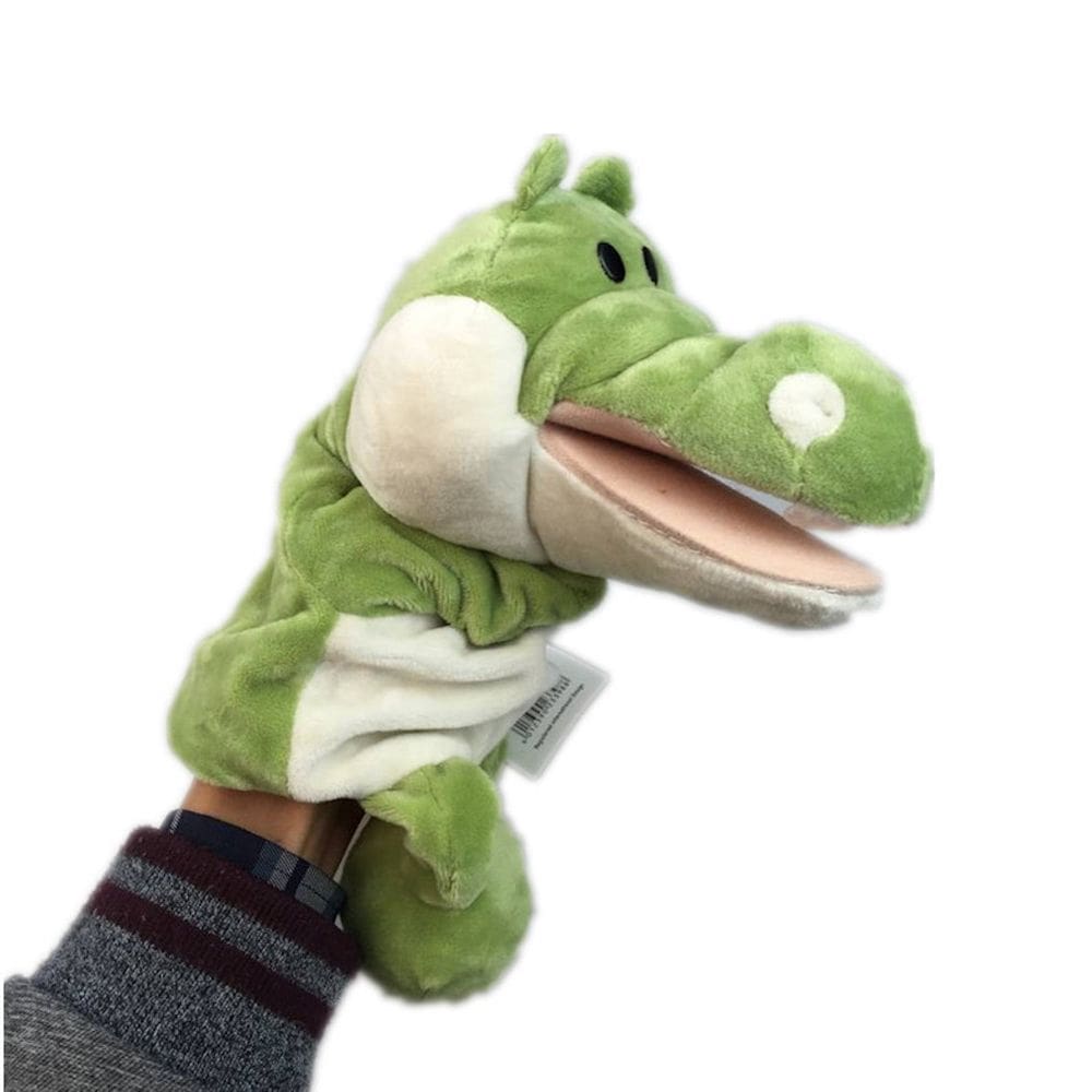 Brinquedo de pelúcia Hand Puppet Cartoon Crocodile 32cm para crianças