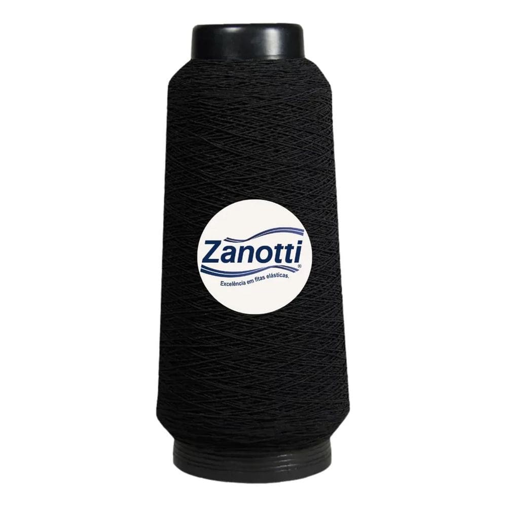 2X Elástico Lastex Zanotti Rolo Com 500 Metros Preto