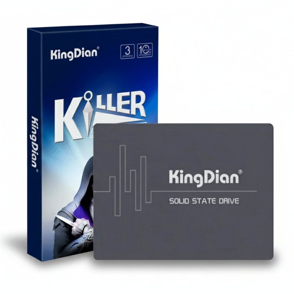 SSD KingDian Killer 128GB 2.5” SATA III 6Gb/s, Leitura 550MB/s Gravação 400MB/s, Controlador SMI, S370