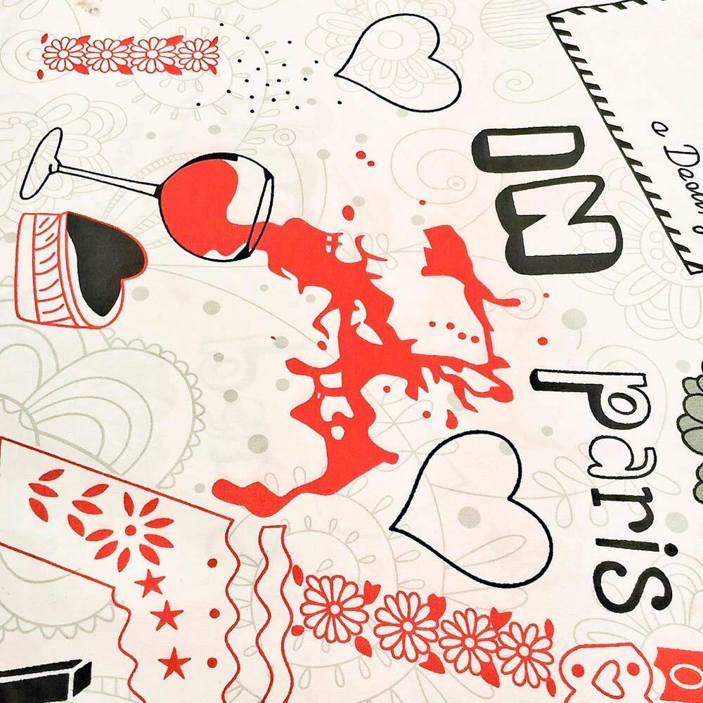 4 Metros Tecido Percal Estampado Microfibra 100% Poliéster