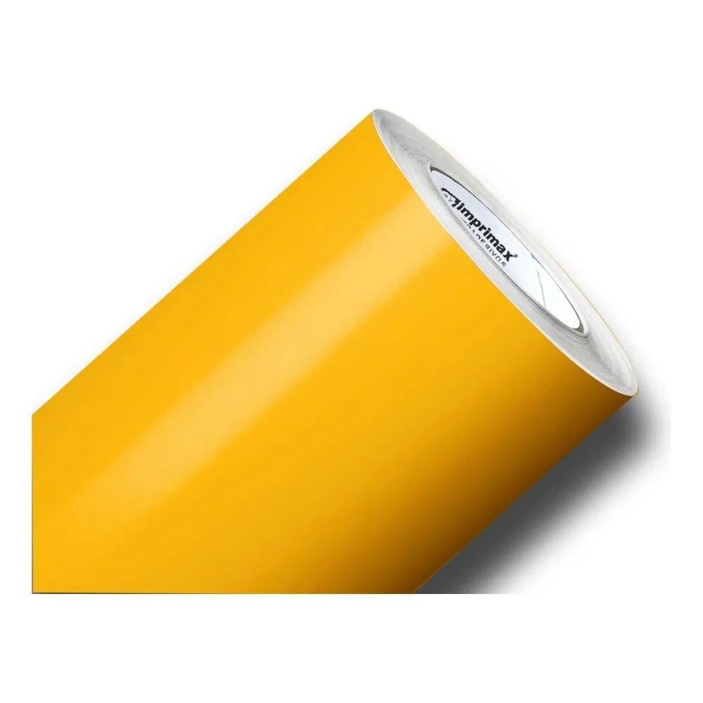 2X Papel Adesivo Contact Fosco 2M X 45Cm Cores Cor Amarelo