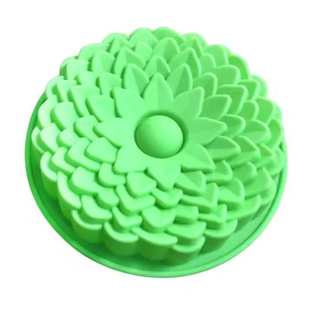 Forma Molde Silicone Assadeira Bolo Petalas Flor Doce