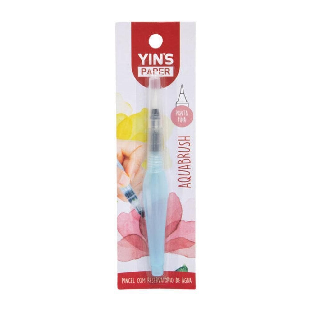 Pincel Com Reservatório Aquabrush Ponta Fina Yins Paper