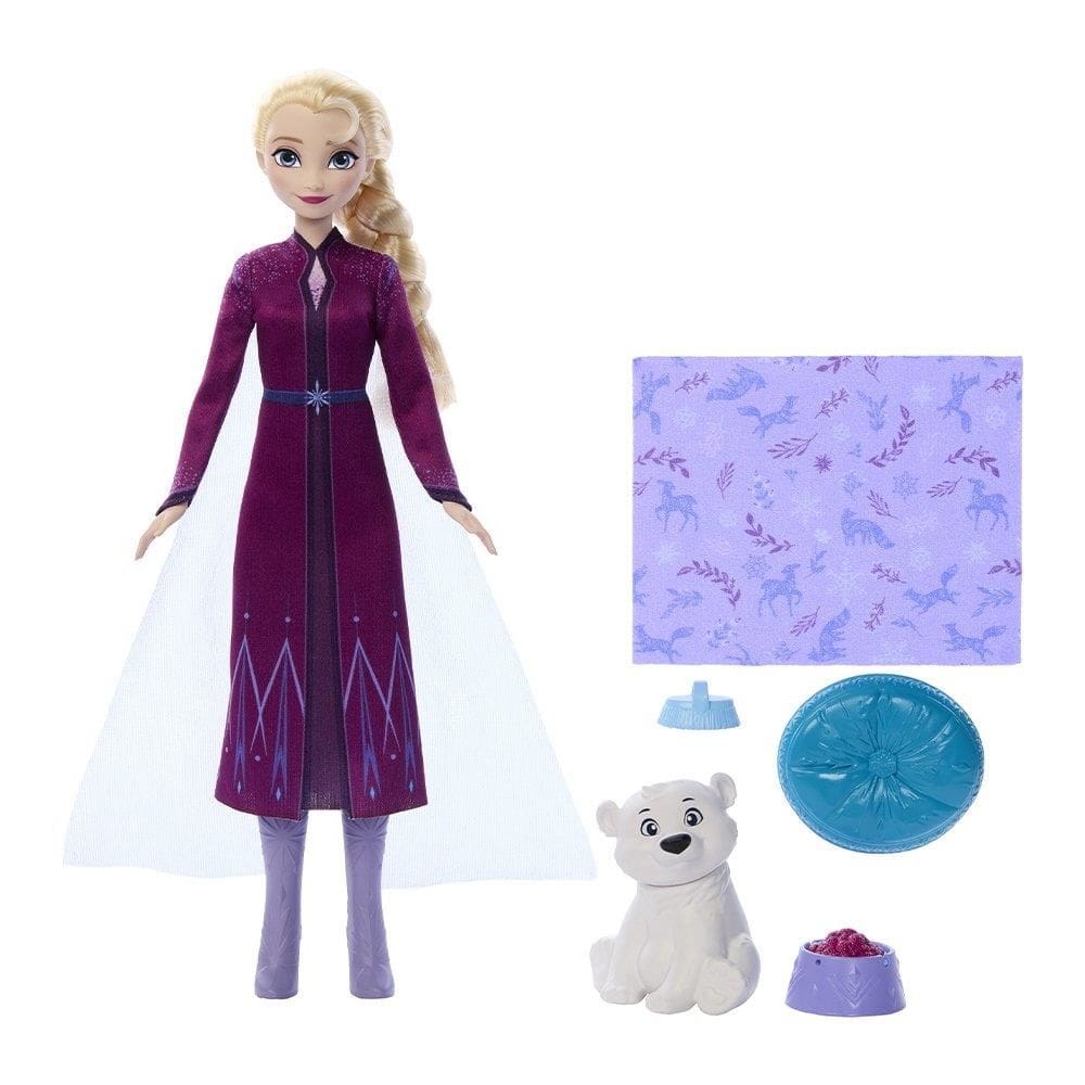Boneca Disney Frozen Elsa Com Bebe Urso Jfg16