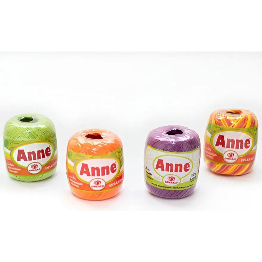 2X Kit 10 Unidades Linha Crochê Anne 65M Circulo