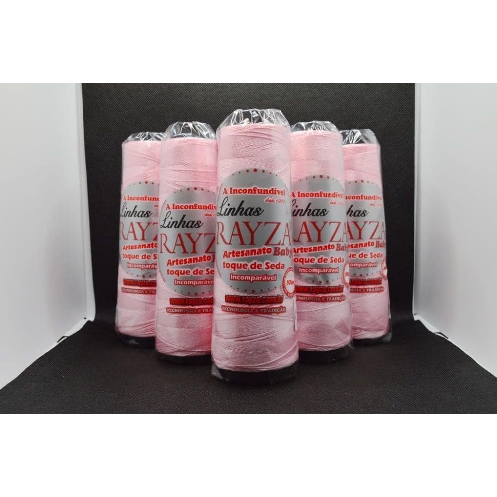 Linha Rayza Artesanato Baby Fina Tex 144 Cor 004-Rosa