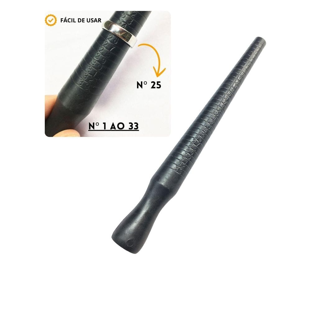 Bastão Plástico Pau Medir Anel Aliança Medidas 1º À 33º