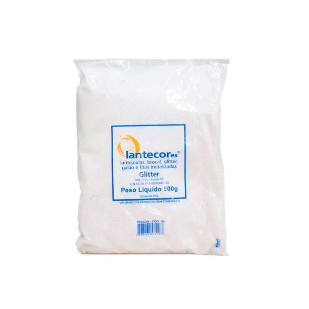 Brocal Metalizado Irisado Transparente Parede Lantecor 500G