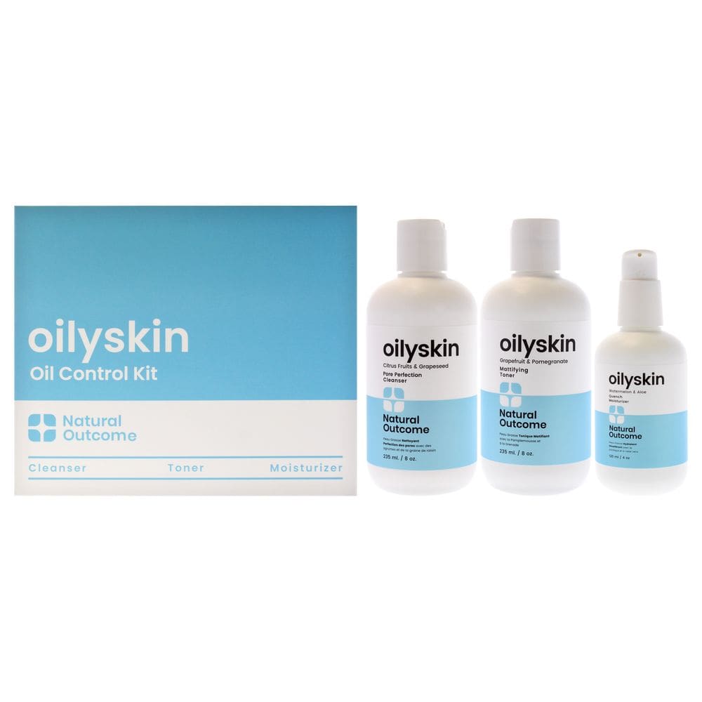 Conjunto de cuidados com a pele Natural Outcome Oilyskin Oil Control, 3 unidades para mulheres