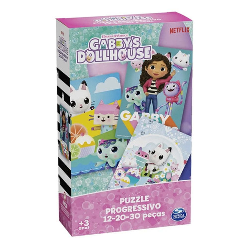 Quebra-Cabeça Progressivo Gabby`s Dollhouse - Grow