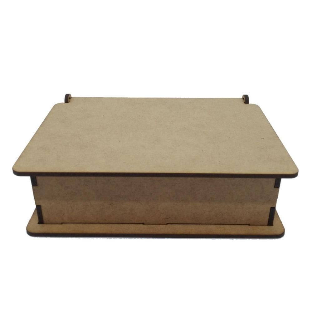 Kit 20 Caixas Lisas Simples 20X16X10 Decoração Mdf Cru