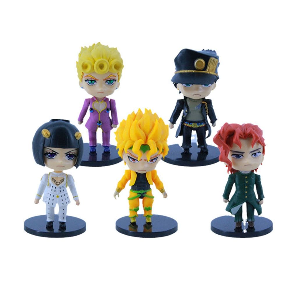 Brinquedo de boneco de anime colecionável Jojo`s Bizarre Adventures, 5 unidades