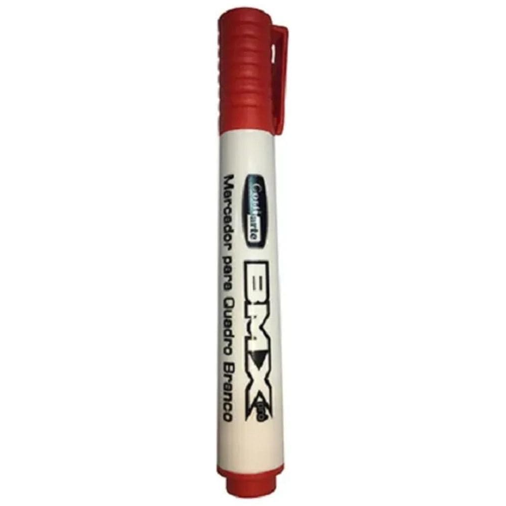 Marcador Vermelho Para Quadro Branco Bmx Pro