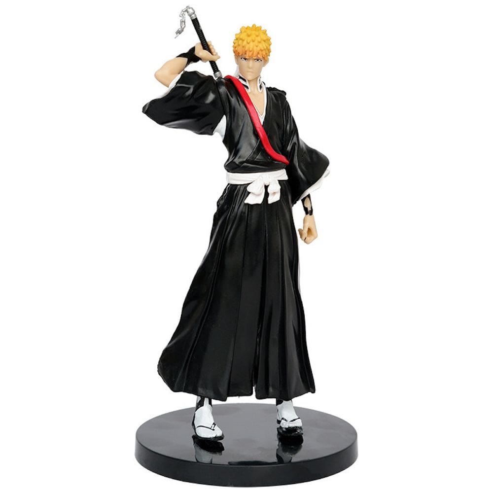 Figura de anime Bleachs Kurosaki Ichigo desenhando a espada