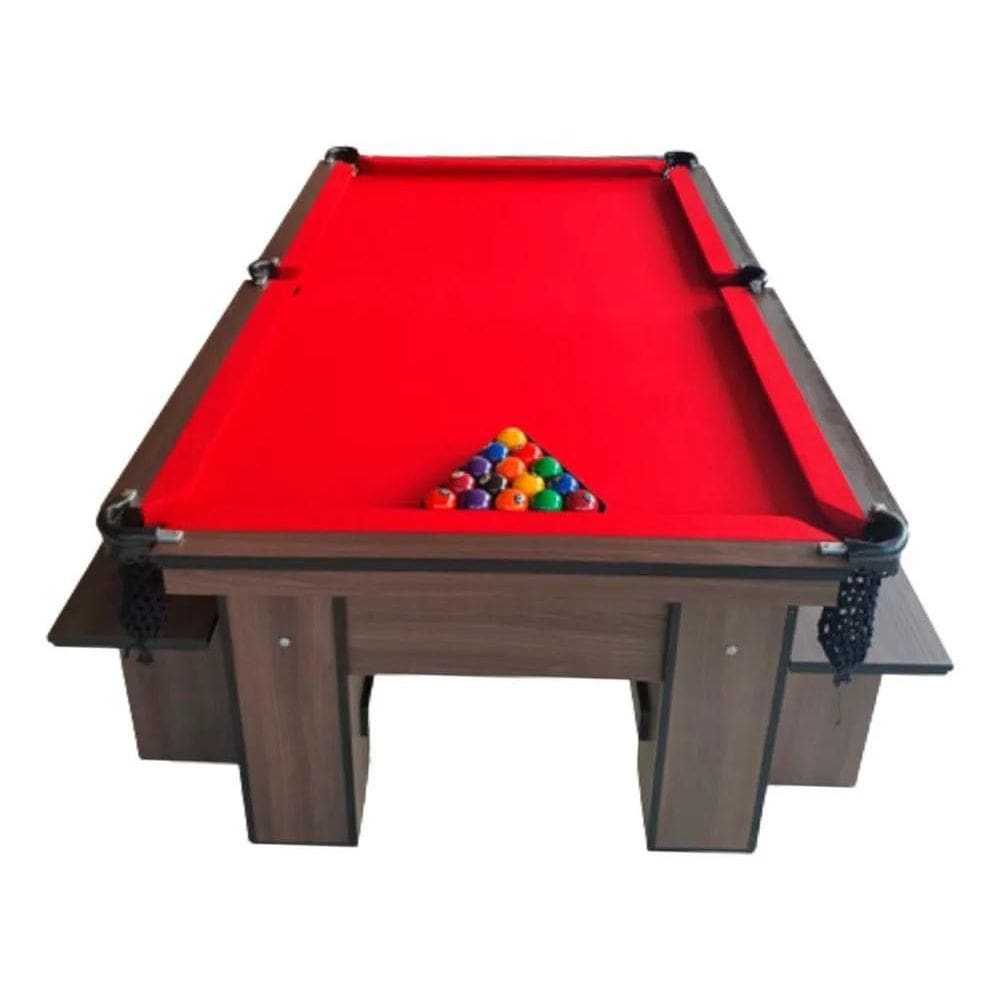 2X Pano Vermelho P Sinuca / Bilhar Até 2,30X1,30 - Completo