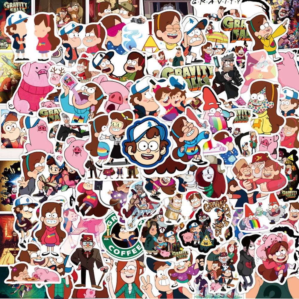 Adesivo Gravitys Falls Anime Vinyl PVC 50 unidades para impermeabilização