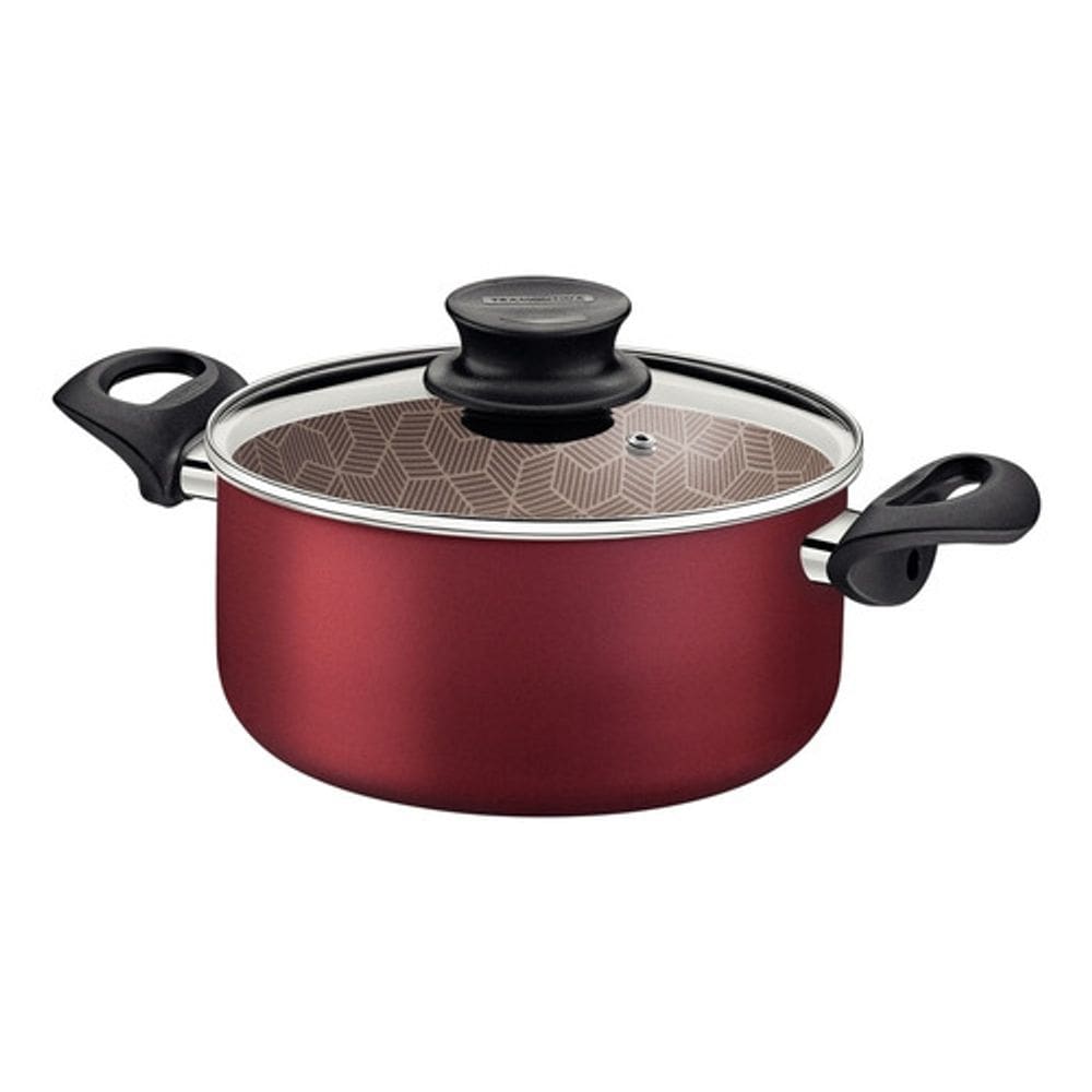 Caçarola Paris Vermelho com Tampa - 3,8L - Tramontina