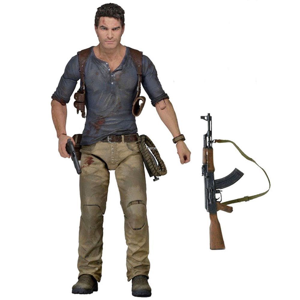Boneco de anime, modelo colecionável, Uncharted Nathan Drake