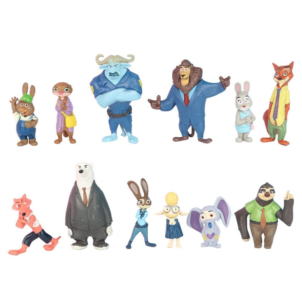 Brinquedo colecionável Zootopias Nicks Wildes 12 unidades/lote