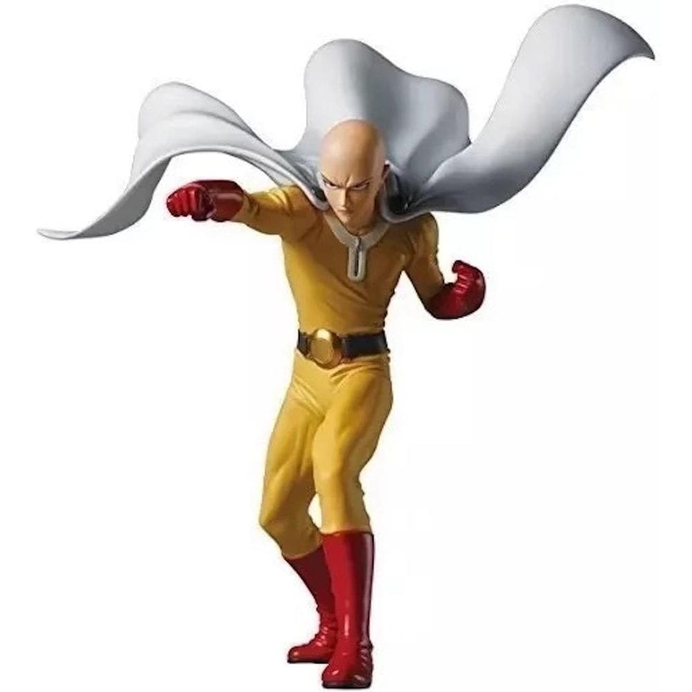 Figura colecionável de PVC One Punch Man Saitama 15cm