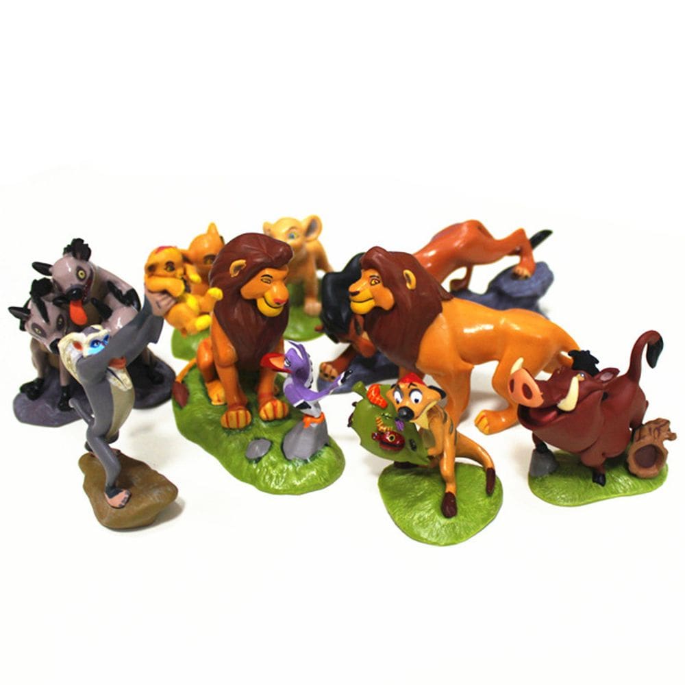 Boneco de brinquedo colecionável, modelo Lions Kings Simbas, 9 unidades