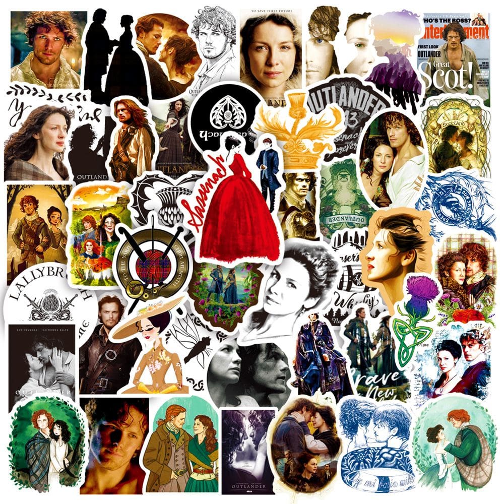 Pacote de adesivos Outlanders Anime Waterproof Vinyl 50 unidades