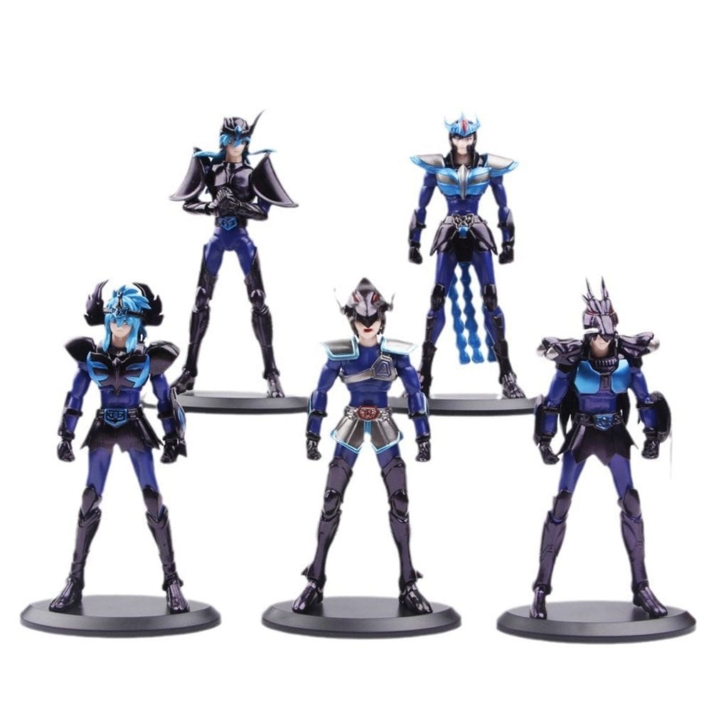 Coleção de bonecos Saints Seiyas Blacks Pegasus x5