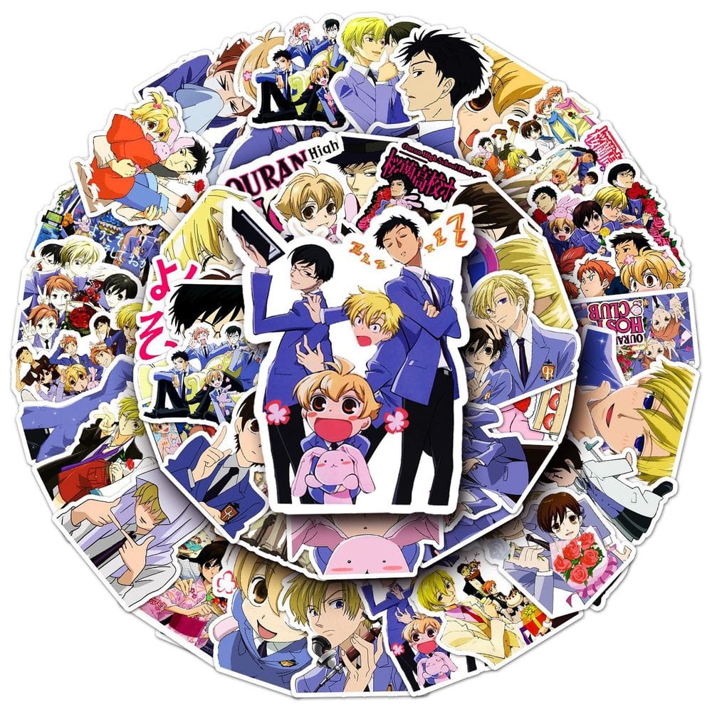 Adesivos Oran High School Host Club Anime à prova d`água, 50 unidades
