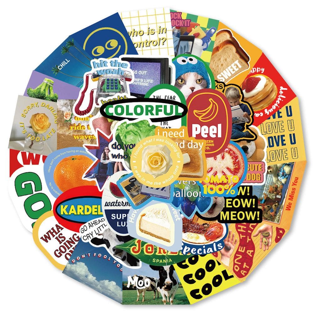 Pacote de adesivos Cake Fruit Colorful Anime 60 unidades para carro