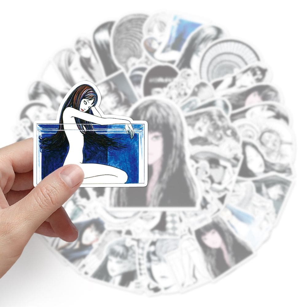 Adesivos Tomie vs Tomies Anime Cartoon 50 unidades de PVC impermeável