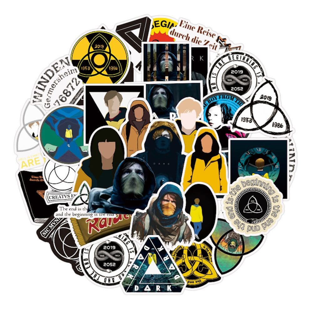 Adesivo Dark World Anime Vinyl Cartoon 50 unidades para água