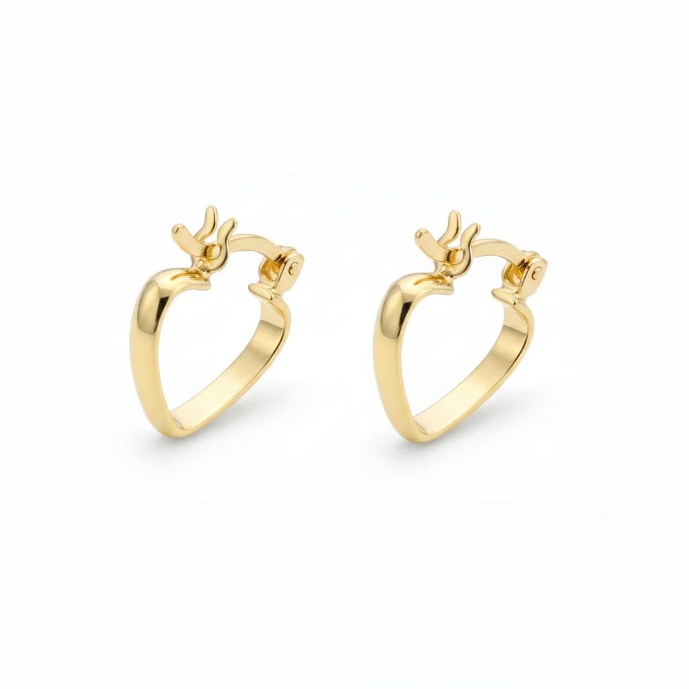 Brinco de Argola Feminino Premium Couti Banhada a Ouro 18K