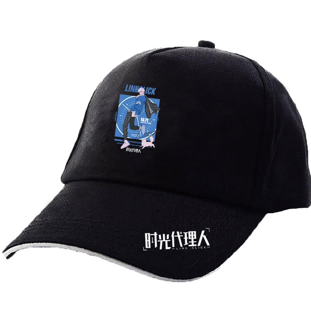 Boné de beisebol Links Clicks Anime para crianças de 56 a 58 cm ajustável