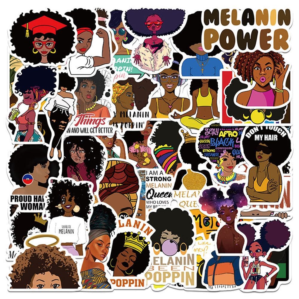 Adesivos de anime em vinil impermeável M-elanins Poppins (50 unidades)