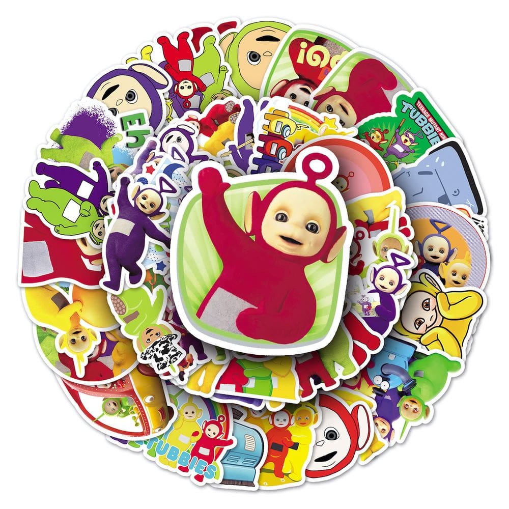 Adesivos Teletubbies Dipsy Po Laa Laa Anime Vinyl 50 unidades