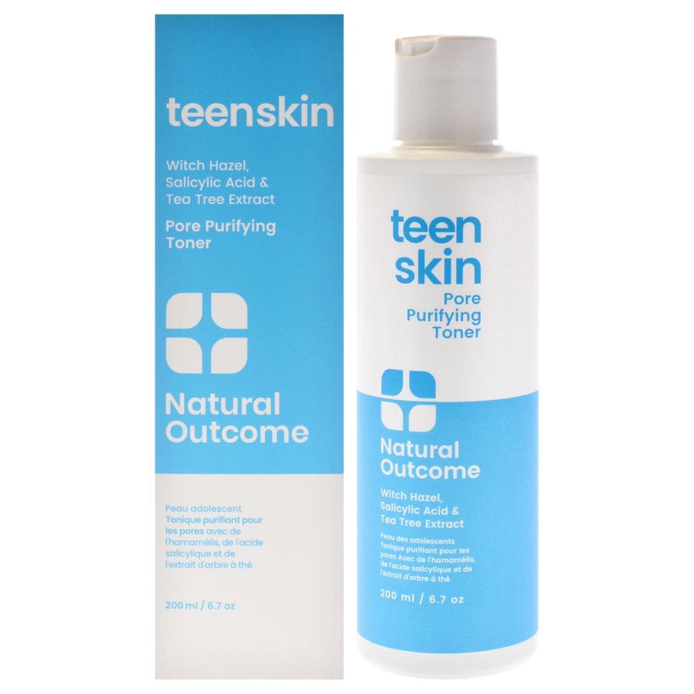 Toner Natural Outcome Teenskin 200 ml para controle da acne