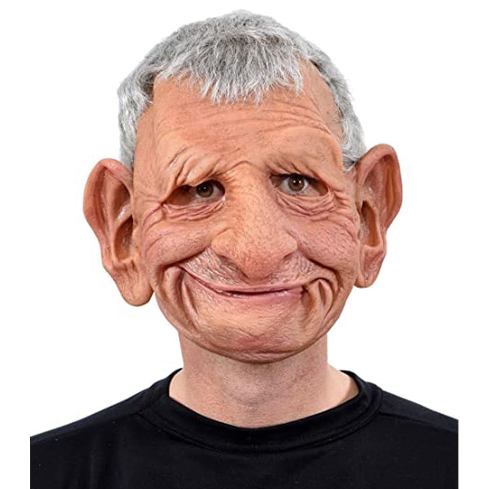 Mask Old Grandfather Headgear Latex Face Cosplay Traje de Cosplay