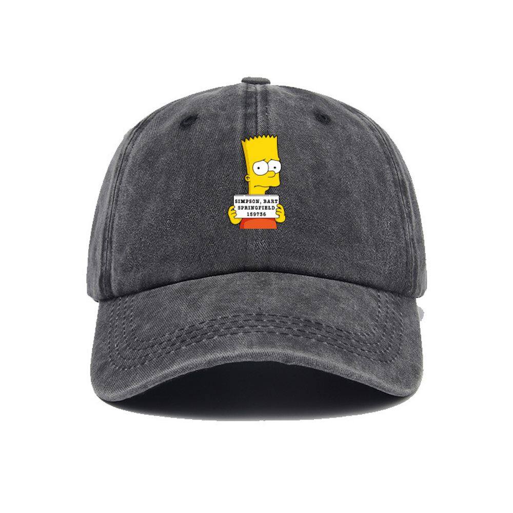 Boné de beisebol Simpsons Anime Snapback Denim 55-62cm