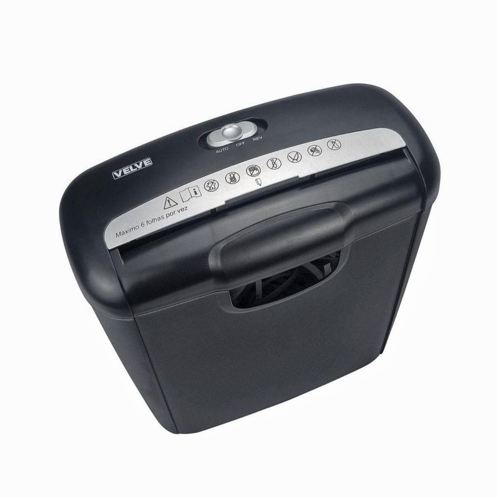 Fragmentadora Papel Cartão 6 Folhas Trituradora Velve Fr2