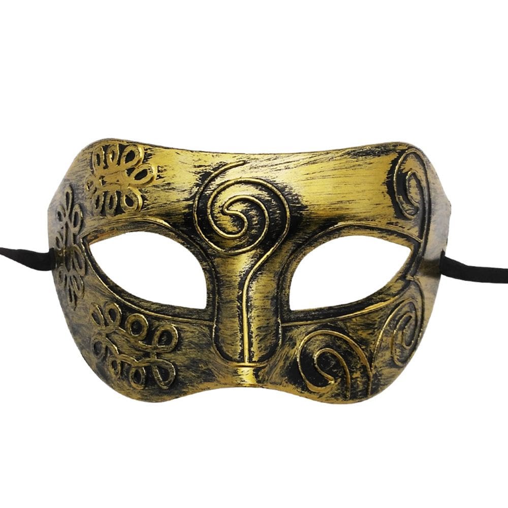 Mask Gold Cosplay Half Face Plastic Halloween